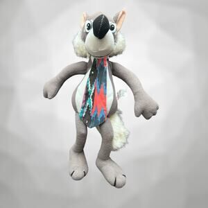 Vintage 1992 Acme In Living Color Plush Stuffed Wolf with Tie 11 Inches Rare